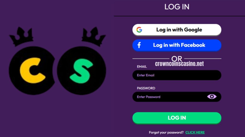 Crown Coins Casino login